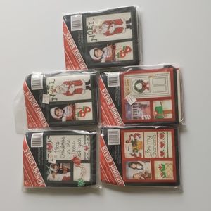 Banar Designs 5 Easy Counted Cross Stitch Memory Boxes Vintage Kits CHRISTmas